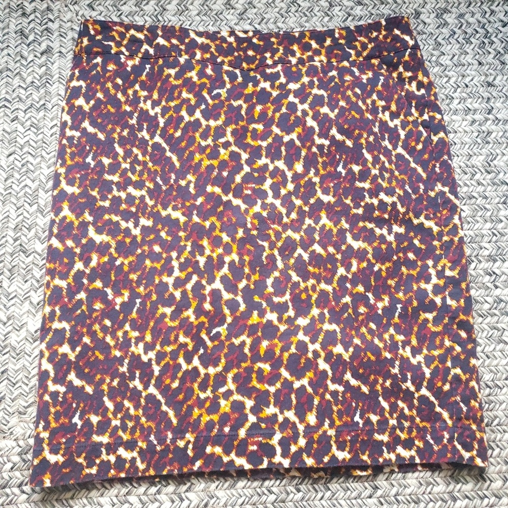 Merona Leopard Print Skirt E